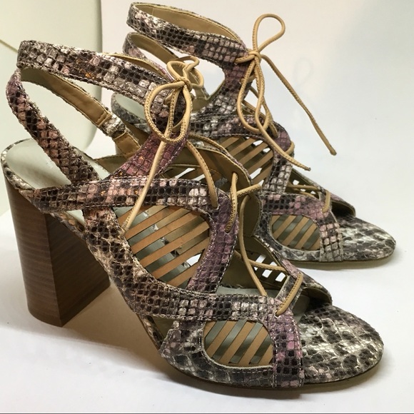 1. State Shoes - 1.State Kayya Snakeskin Lace-Up Sandal 8.5 NEW